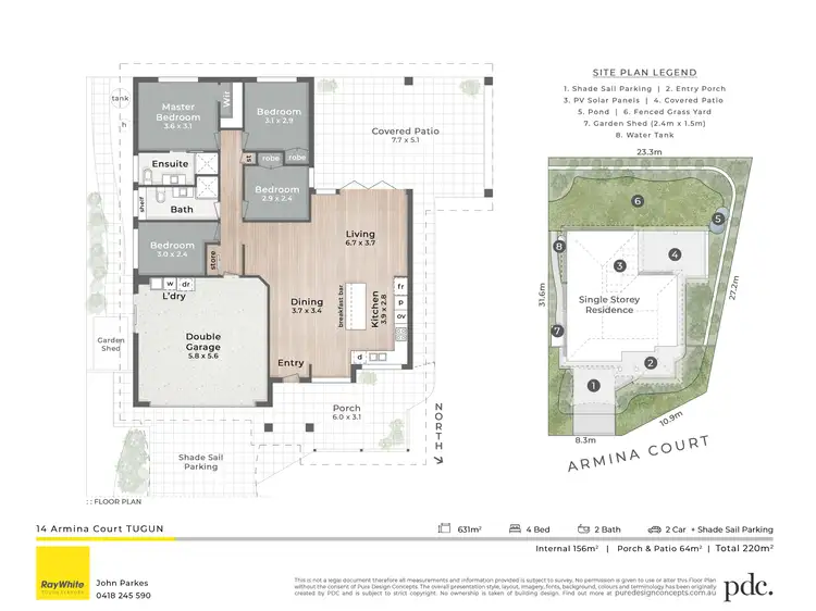 Floorplan of Homely house listing, 14 Armina Court, Tugun QLD 4224