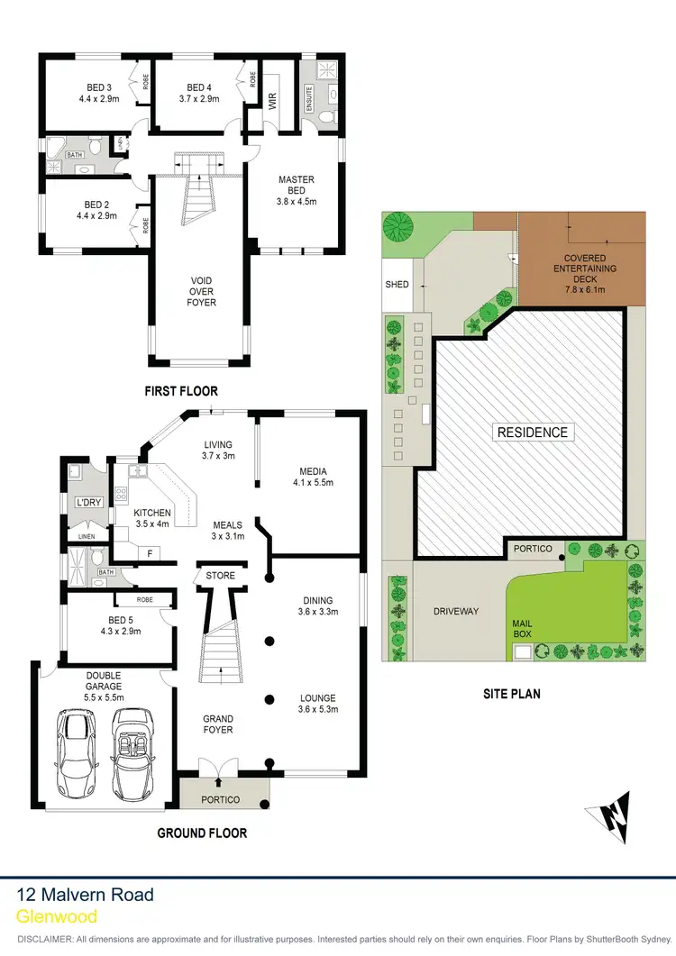 Floorplan of Homely house listing, 12 Malvern Road, Glenwood NSW 2768
