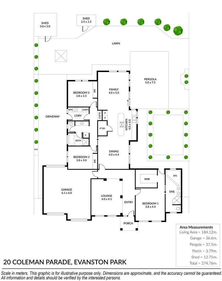 Floorplan of Homely house listing, 20 Coleman Parade, Evanston Park SA 5116