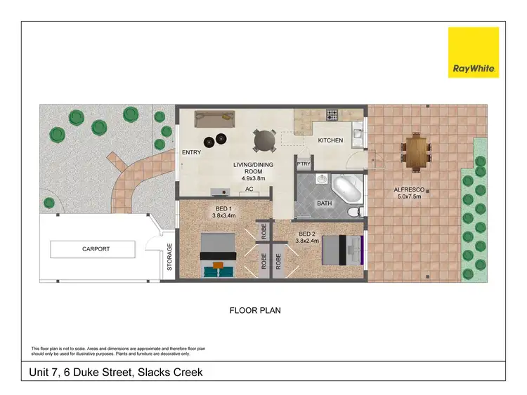 Floorplan of Homely unit listing, 7/6 Duke Street, Slacks Creek QLD 4127