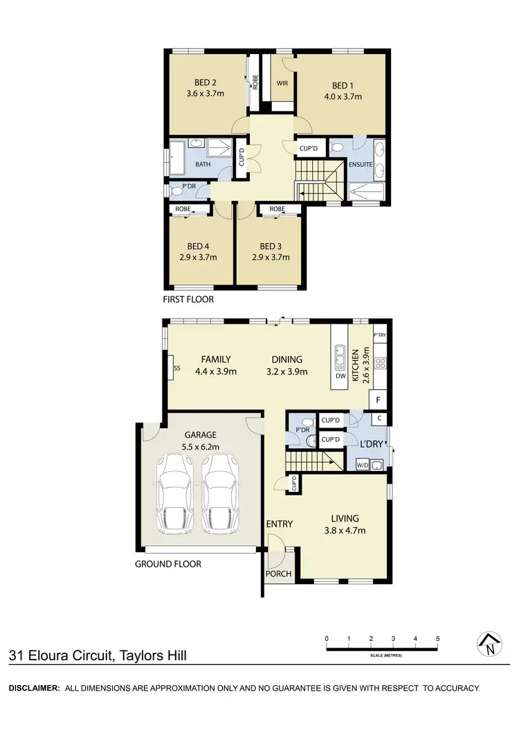 Floorplan of Homely house listing, 31 Eloura Circuit, Taylors Hill VIC 3037
