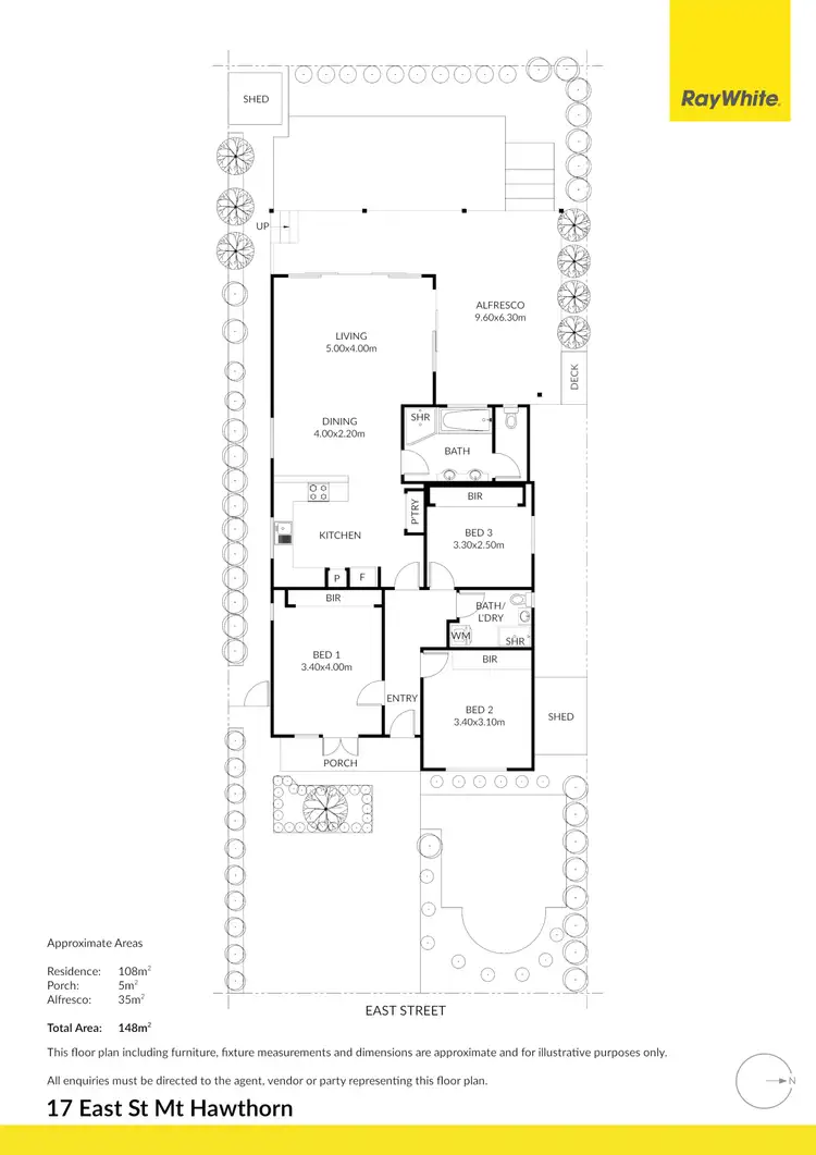 Floorplan of Homely house listing, 17 East Street, Mount Hawthorn WA 6016