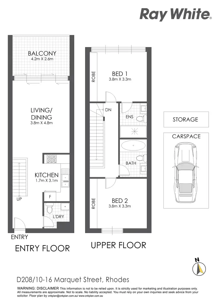 Floorplan of Homely apartment listing, 208D/10-16 Marquet Street, Rhodes NSW 2138