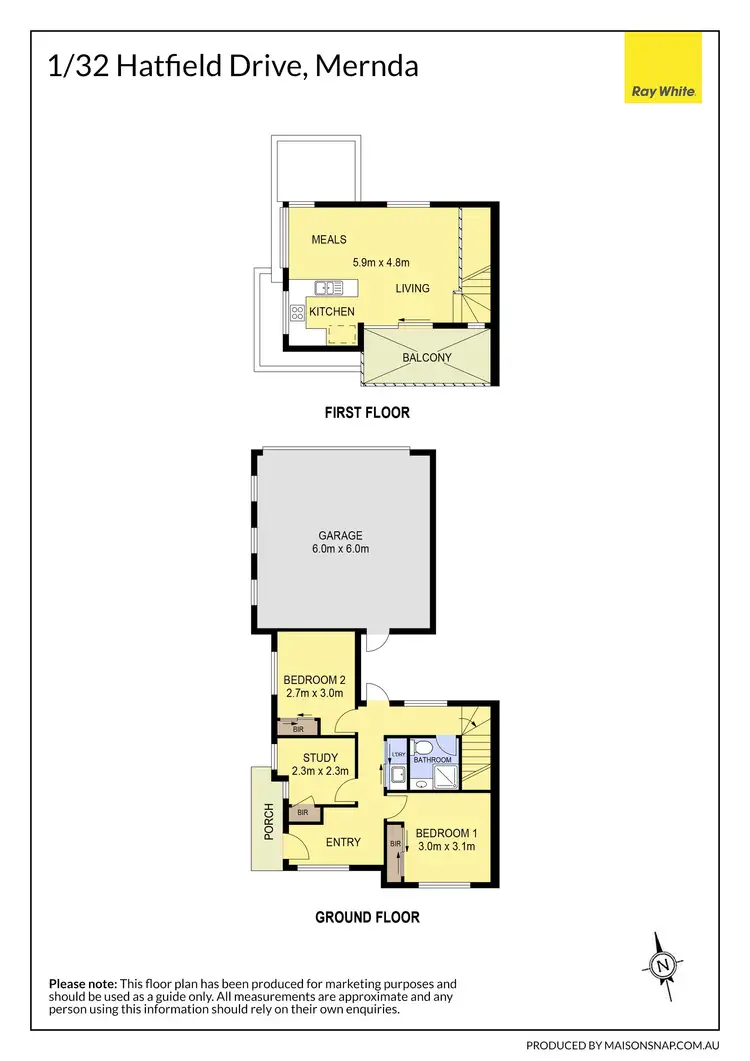 Floorplan of Homely townhouse listing, 1/32 Hatfield Drive, Mernda VIC 3754