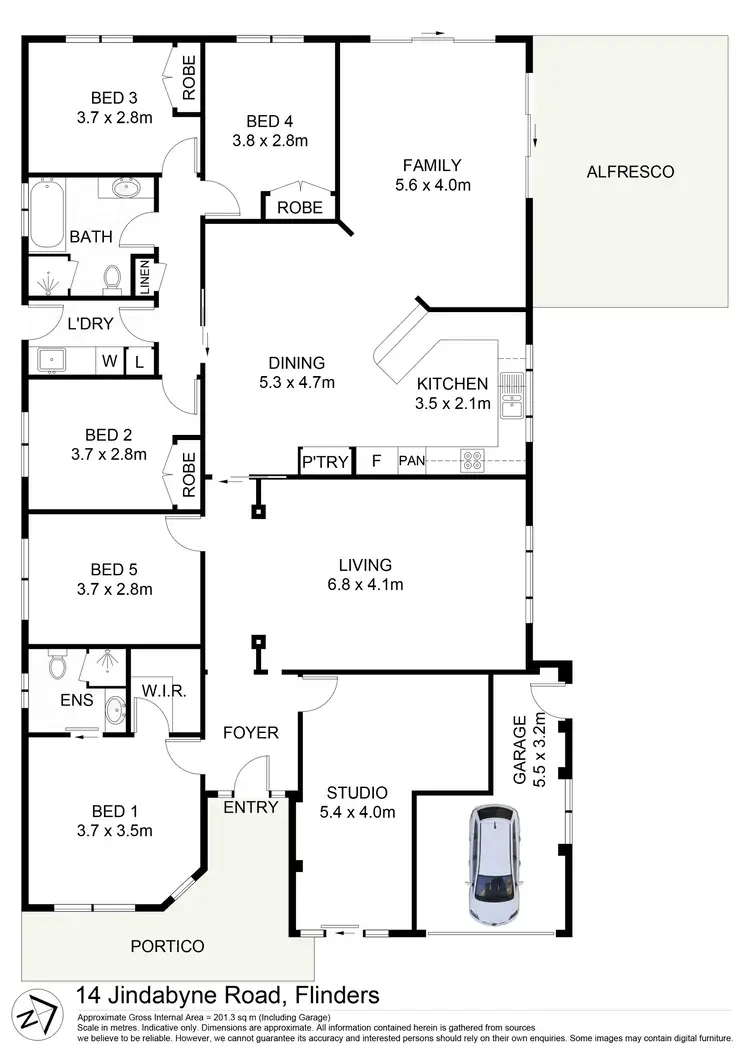 Floorplan of Homely house listing, 14 Jindabyne Road, Flinders NSW 2529