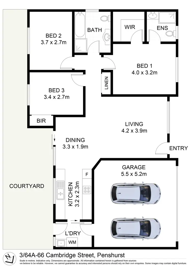 Floorplan of Homely villa listing, 3/64A-66 Cambridge Street, Penshurst NSW 2222