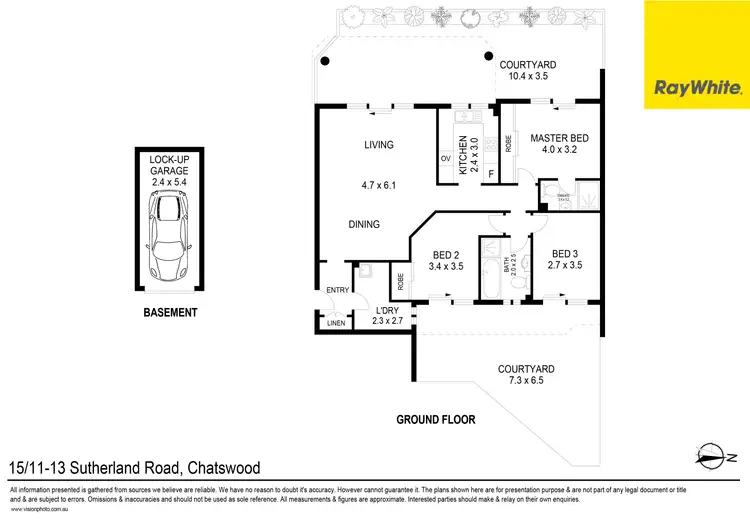 Floorplan of Homely unit listing, 15/11-13 Sutherland Road, Chatswood NSW 2067