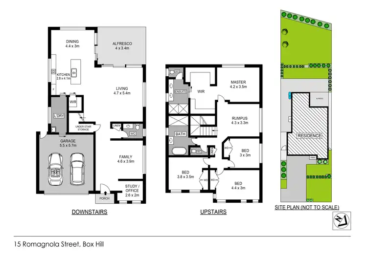 Floorplan of Homely house listing, 15 Romagnola Street, Box Hill NSW 2765