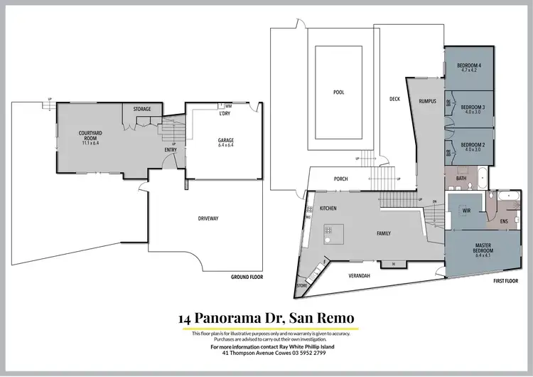 Floorplan of Homely house listing, 14 Panorama Drive, San Remo VIC 3925