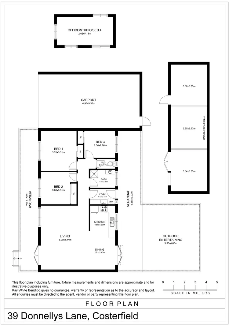 Floorplan of Homely house listing, 39 Donellys Lane, Costerfield VIC 3523