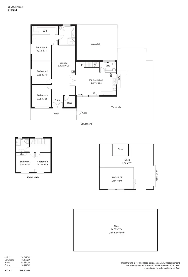 Floorplan of Homely house listing, 55 Ormsby Road, Kudla SA 5115