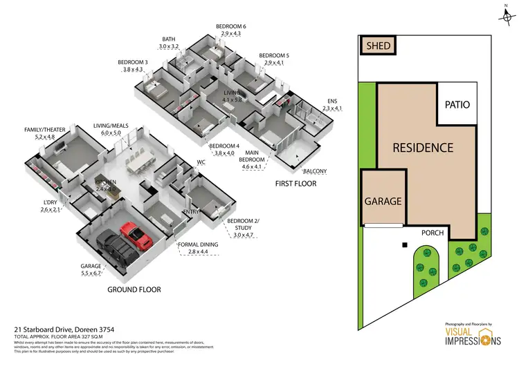 Floorplan of Homely house listing, 21 Starboard Drive, Doreen VIC 3754
