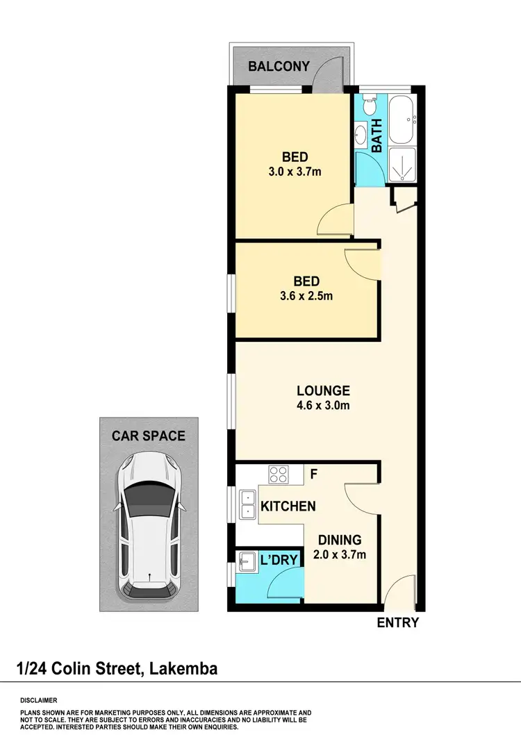 Floorplan of Homely house listing, 1/24 Colin Street, Lakemba NSW 2195