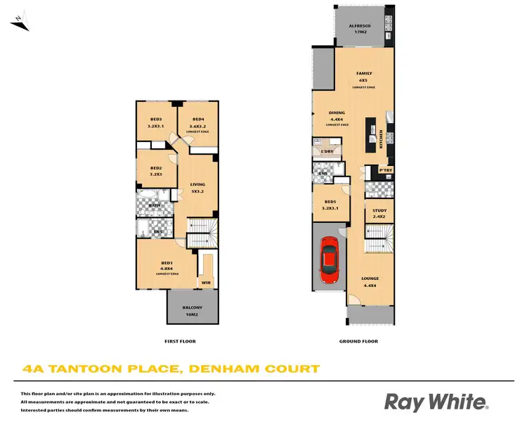 Floorplan of Homely house listing, 4A Tantoon Place, Denham Court NSW 2565