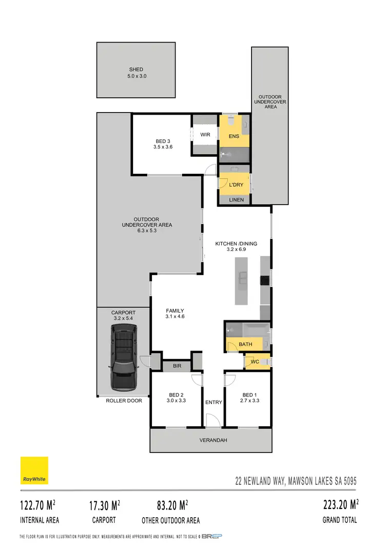 Floorplan of Homely house listing, 22 Newland Way, Mawson Lakes SA 5095