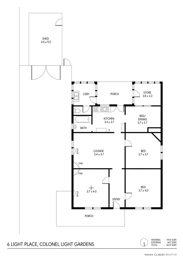 Floorplan of Homely house listing, 6 Light Place, Colonel Light Gardens SA 5041
