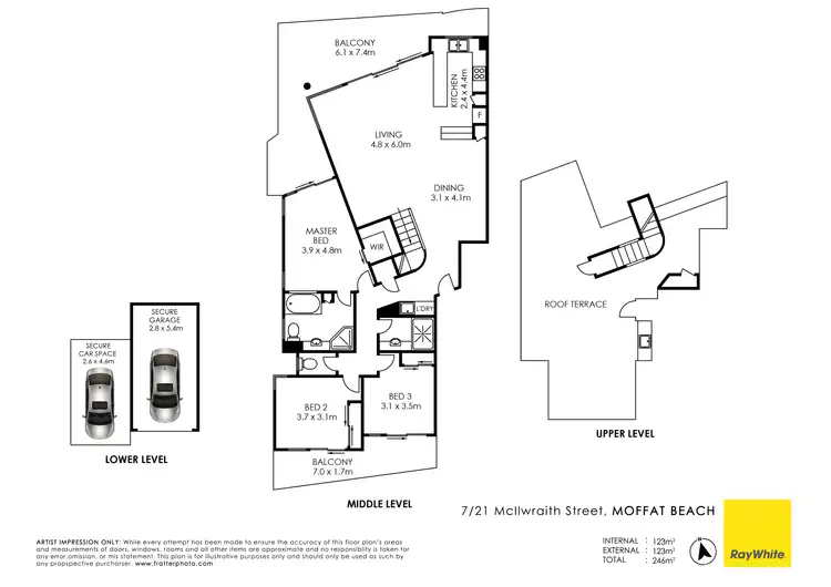 Floorplan of Homely unit listing, Unit 7/21 McIlwraith Street, Moffat Beach QLD 4551