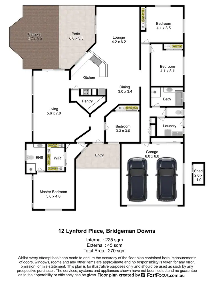 Floorplan of Homely house listing, 12 Lynford Place, Bridgeman Downs QLD 4035