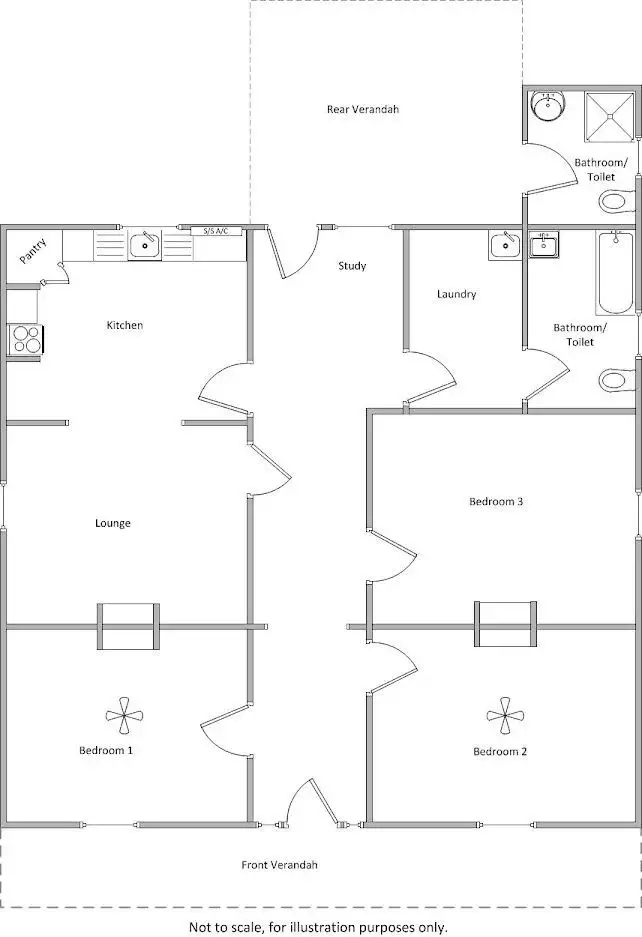 Floorplan of Homely house listing, 26 Waring Street, Kadina SA 5554