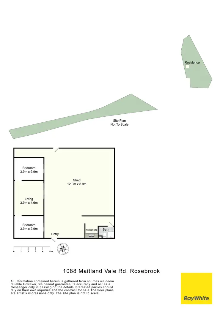 Floorplan of Homely land listing, 1088 Maitland Vale Road, Rosebrook NSW 2320