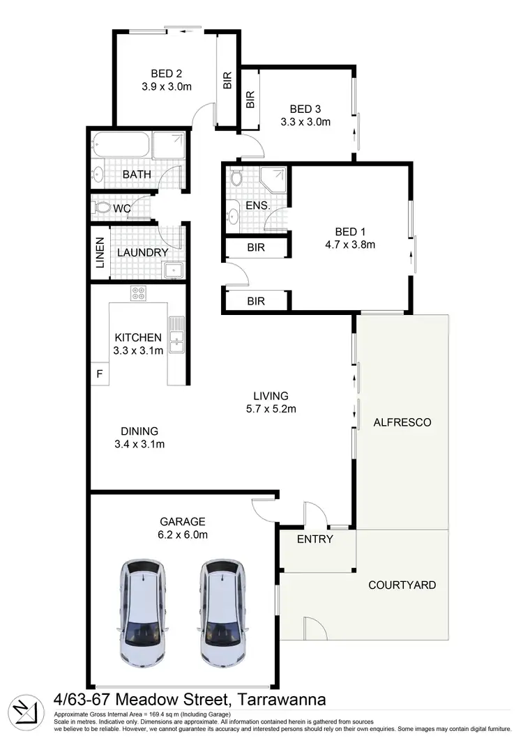 Floorplan of Homely villa listing, 4/63-67 Meadow Street, Tarrawanna NSW 2518