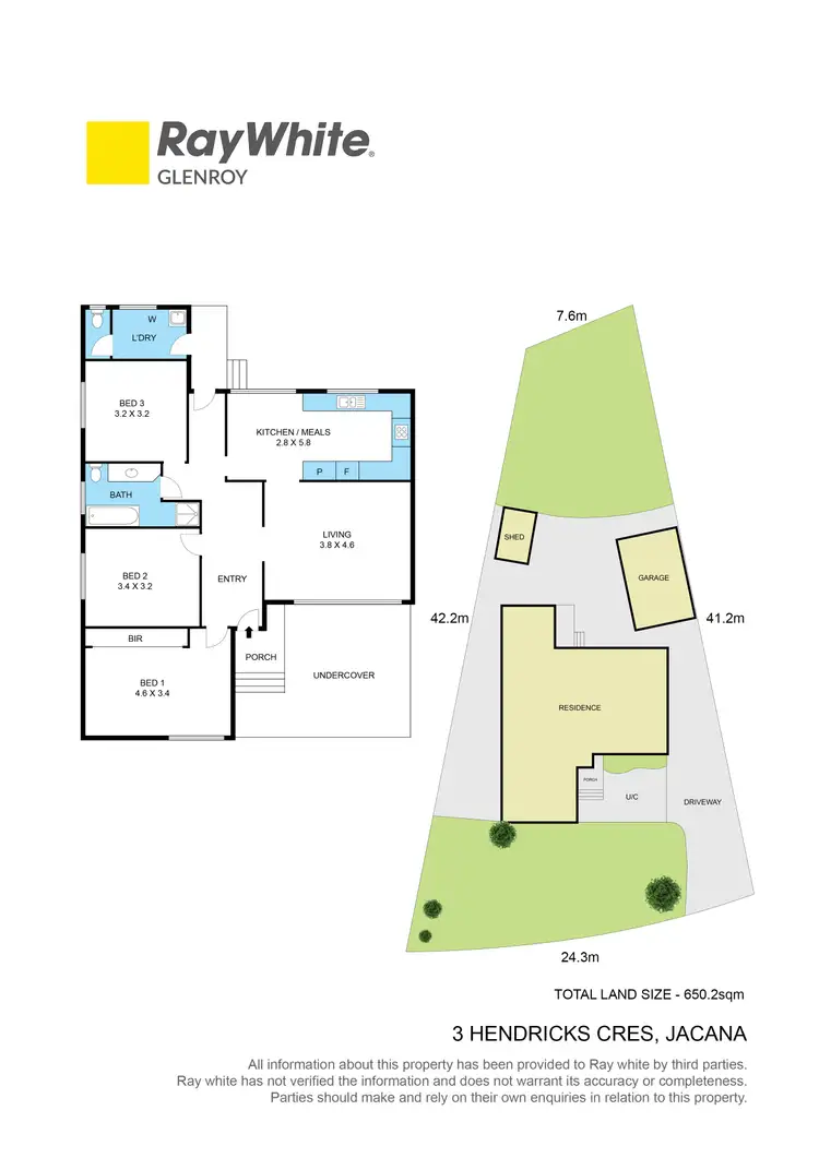 Floorplan of Homely house listing, 3 Hendricks Crescent, Jacana VIC 3047