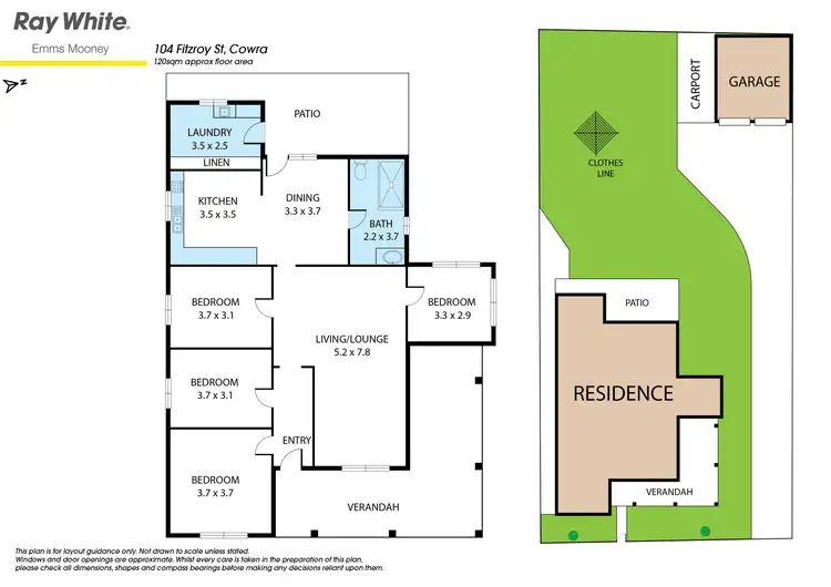 Floorplan of Homely house listing, 104 Fitzroy Street, Cowra NSW 2794