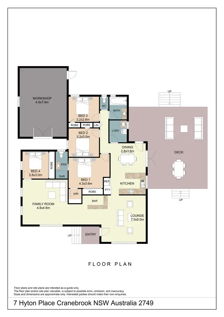 Floorplan of Homely house listing, 7 Hyton Place, Cranebrook NSW 2749