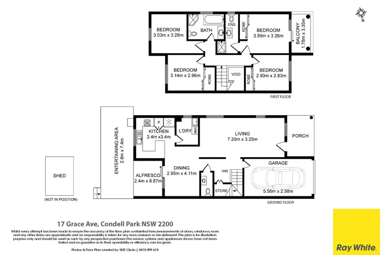 Floorplan of Homely house listing, 17 Grace Avenue, Condell Park NSW 2200