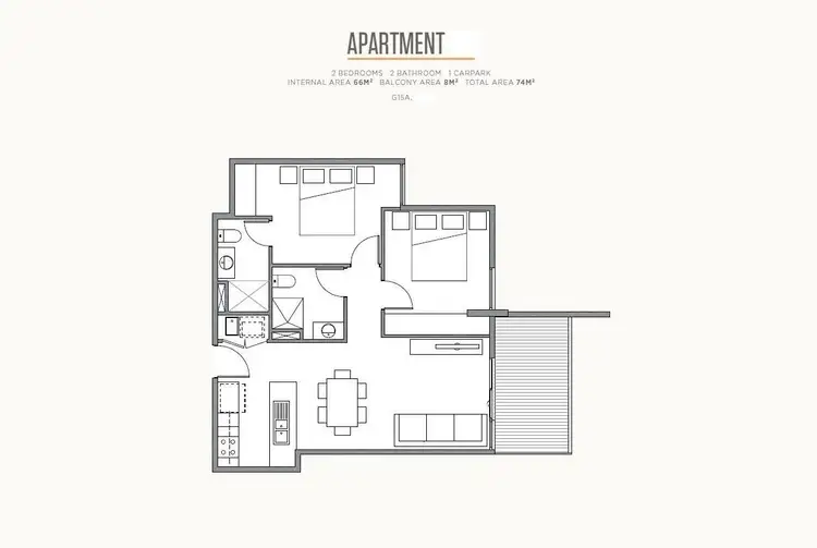 Floorplan of Homely apartment listing, G15A/399 Burwood Highway, Burwood VIC 3125