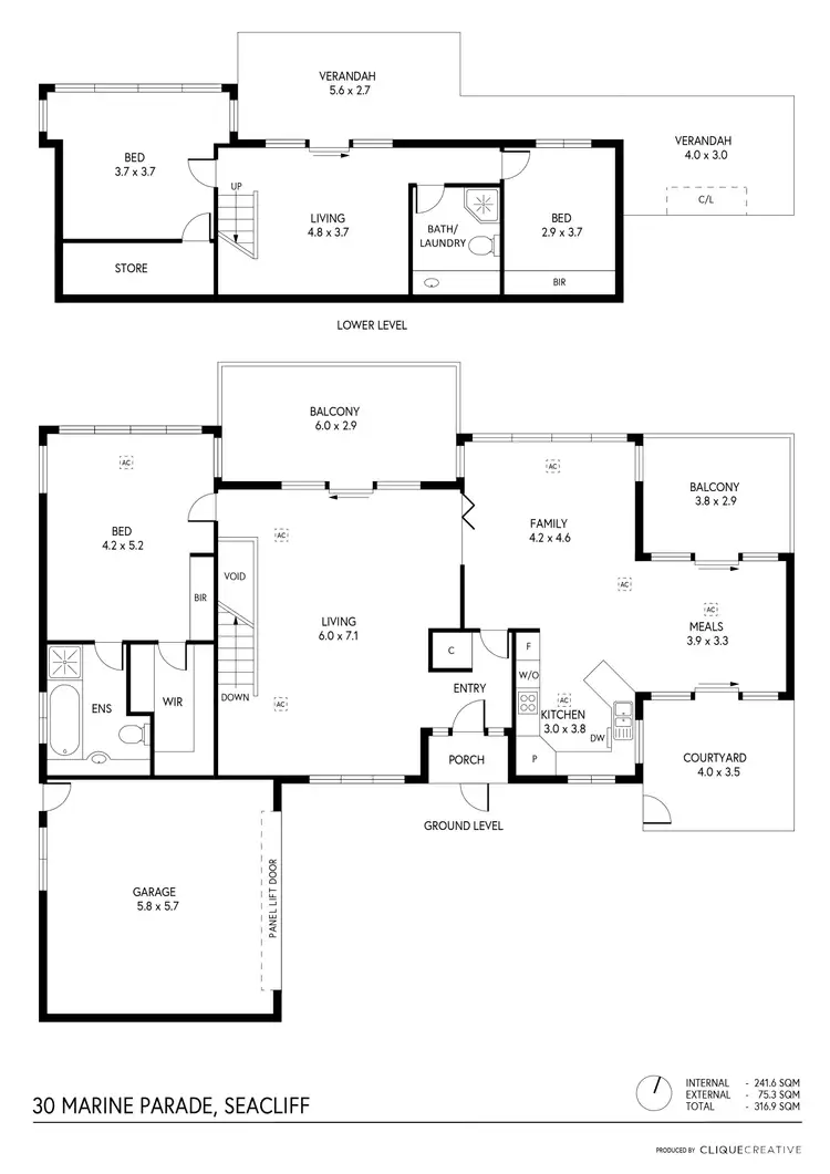 Floorplan of Homely house listing, 30 Marine Parade, Seacliff SA 5049