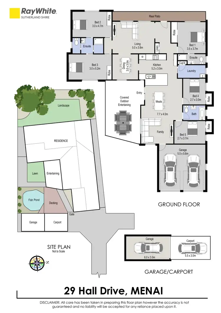 Floorplan of Homely house listing, 29 Hall Drive, Menai NSW 2234