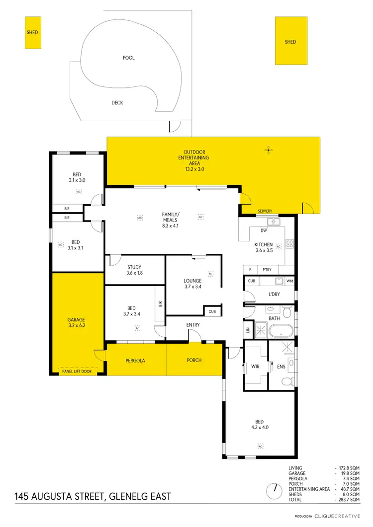 Floorplan of Homely house listing, 145 Augusta Street, Glenelg East SA 5045