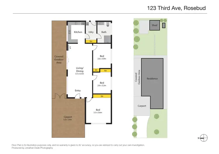 Floorplan of Homely house listing, 123 Third Avenue, Rosebud VIC 3939