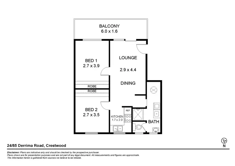 Floorplan of Homely house listing, 24/85 Derrima Road, Queanbeyan NSW 2620