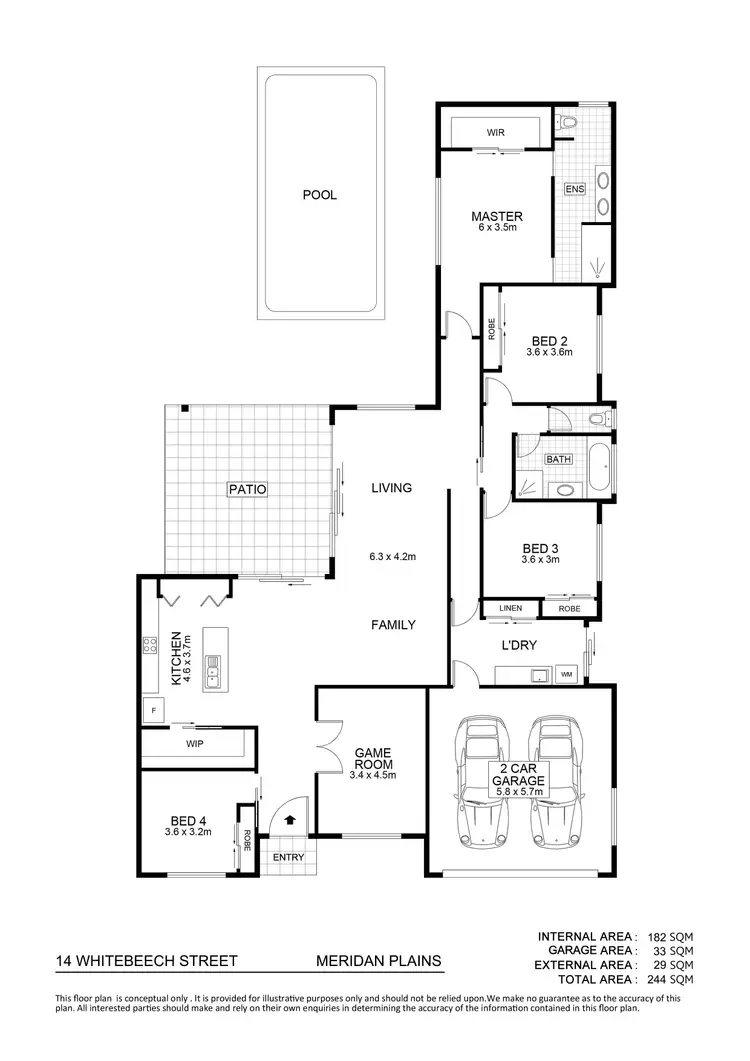 Floorplan of Homely house listing, 14 Whitebeech Street, Meridan Plains QLD 4551