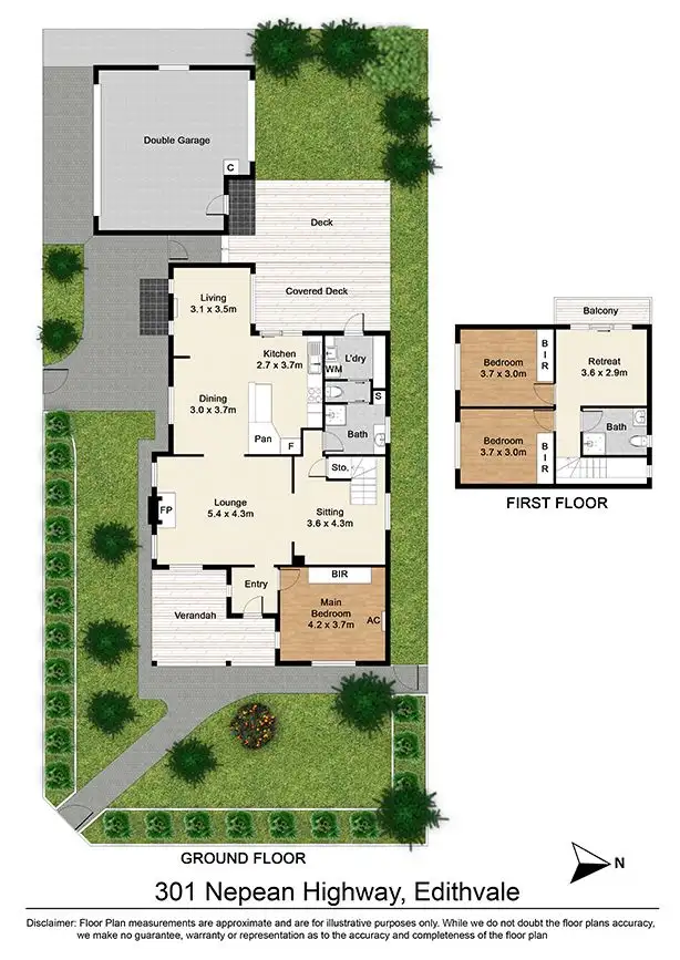 Floorplan of Homely house listing, 301 Nepean Highway, Edithvale VIC 3196