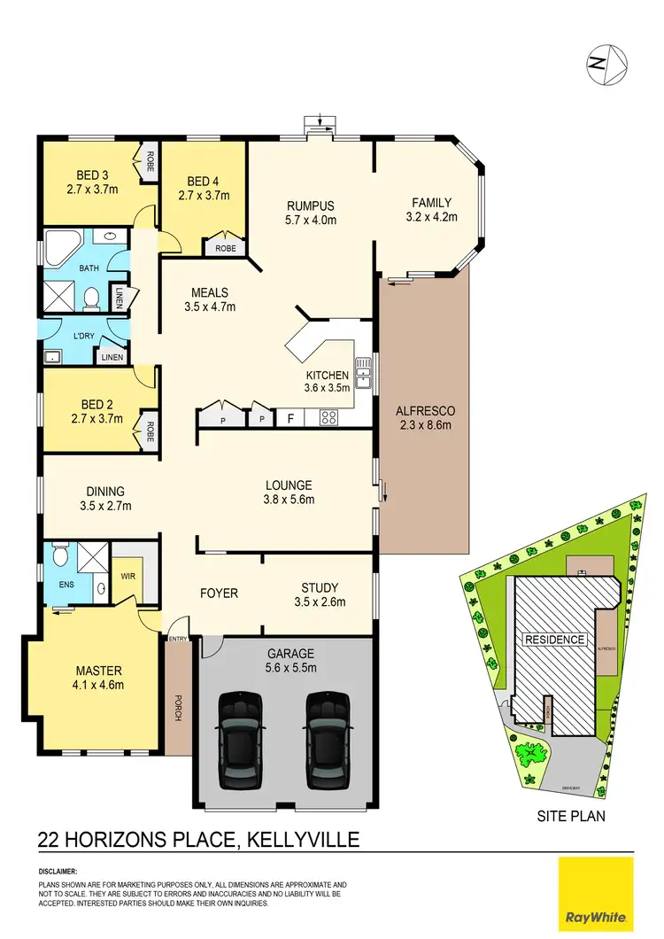 Floorplan of Homely house listing, 22 Horizons Place, Kellyville NSW 2155
