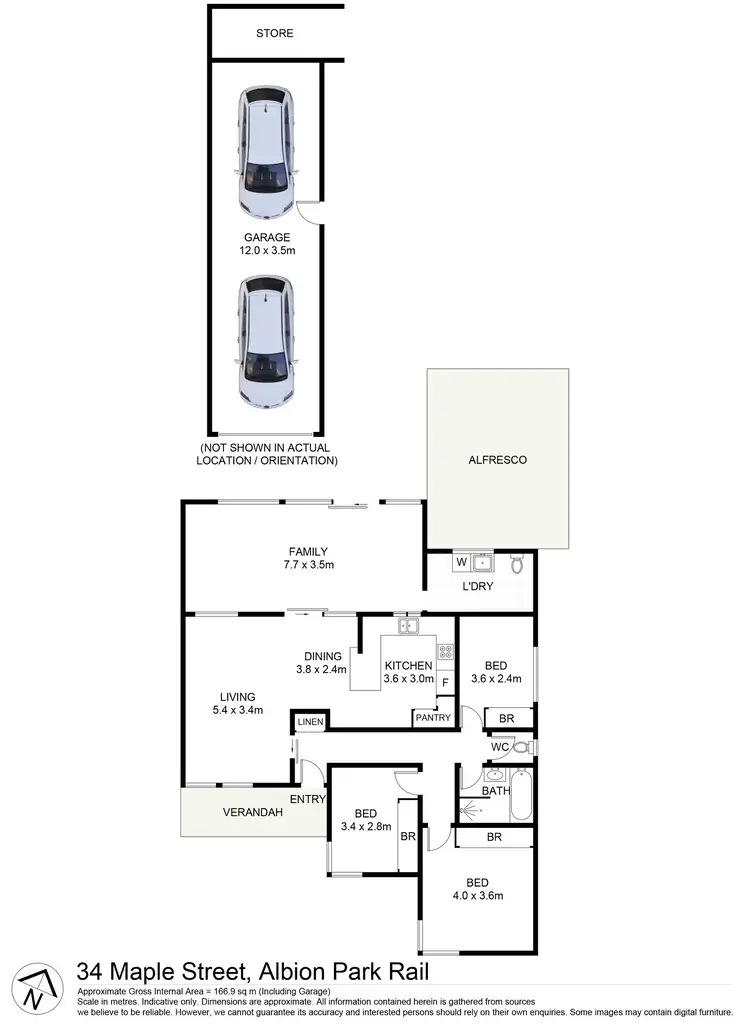 Floorplan of Homely house listing, 34 Maple Street, Albion Park Rail NSW 2527