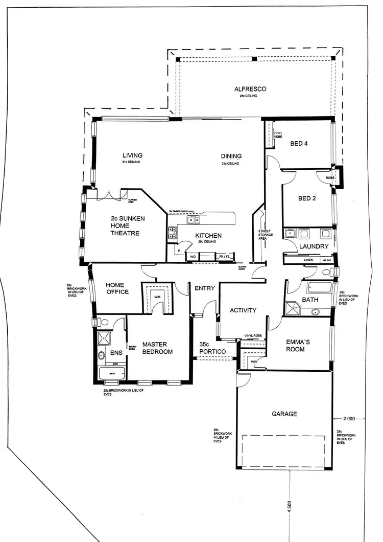 Floorplan of Homely house listing, 57 Tranby Drive, Baldivis WA 6171