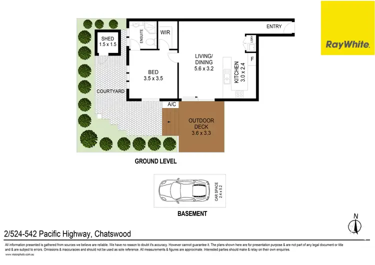 Floorplan of Homely unit listing, 2/524-542 Pacific Highway, Chatswood NSW 2067