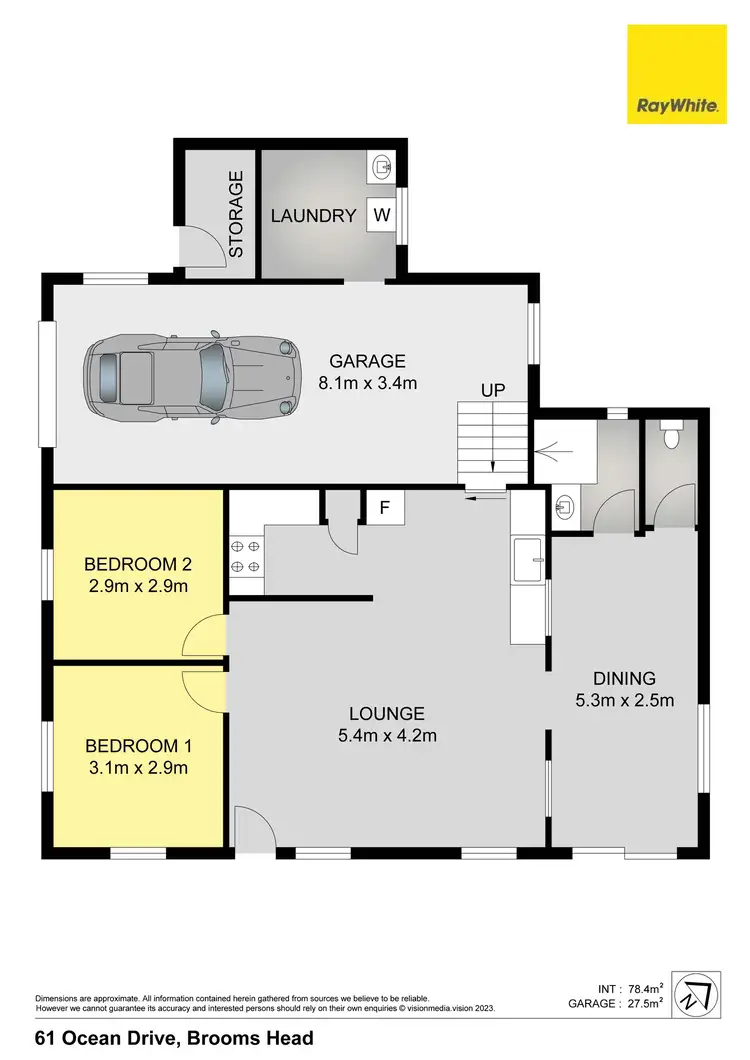 Floorplan of Homely house listing, 61 Ocean Road, Brooms Head NSW 2463