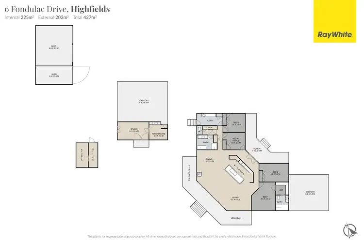 Floorplan of Homely house listing, 6 Fondulac Drive, Highfields QLD 4352