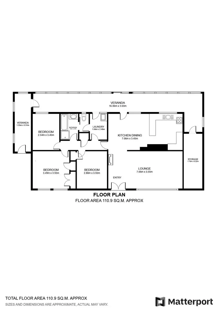 Floorplan of Homely house listing, 43 Allan Street, Nyah West VIC 3595