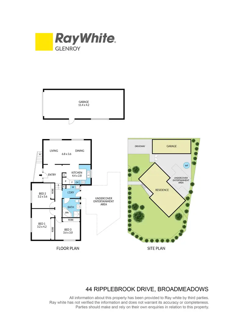 Floorplan of Homely house listing, 44 Ripplebrook Drive, Broadmeadows VIC 3047