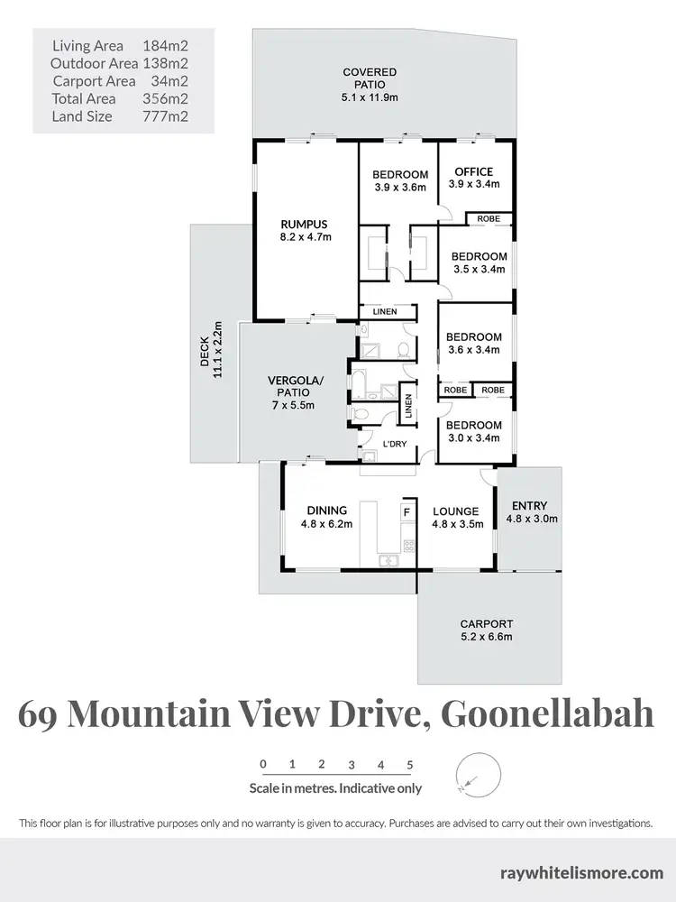 Floorplan of Homely house listing, 69 Mountain View Drive, Goonellabah NSW 2480