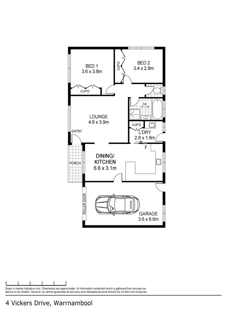 Floorplan of Homely house listing, 4 Vickers Drive, Warrnambool VIC 3280