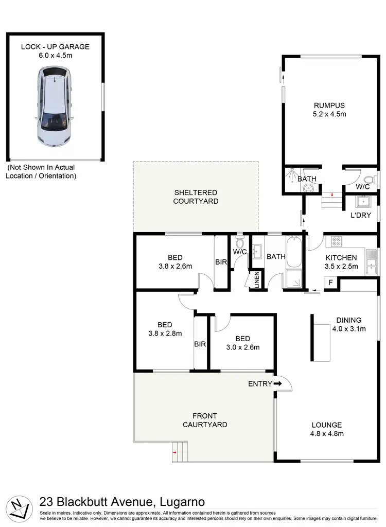 Floorplan of Homely house listing, 23 Blackbutt Avenue, Lugarno NSW 2210