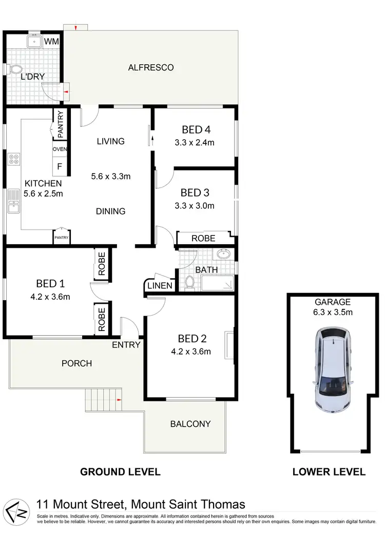 Floorplan of Homely house listing, 11 Mount Street, Mount Saint Thomas NSW 2500