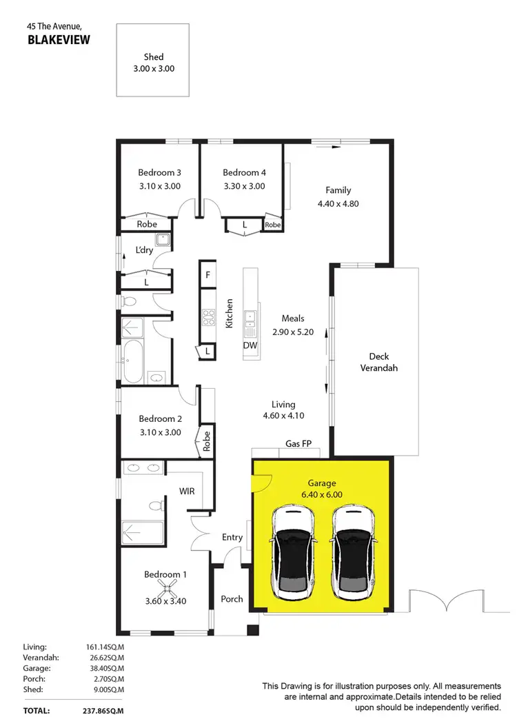 Floorplan of Homely house listing, 45 The Avenue, Blakeview SA 5114
